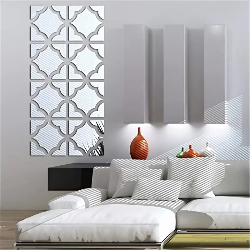 Luxury Geometric Acrylic Mirror Set (4/8pcs)